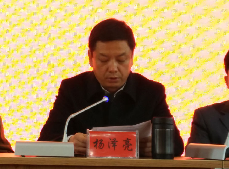 宾川县委副书记,代理县长杨泽亮为仪式致辞,并代表县人民政府与云南