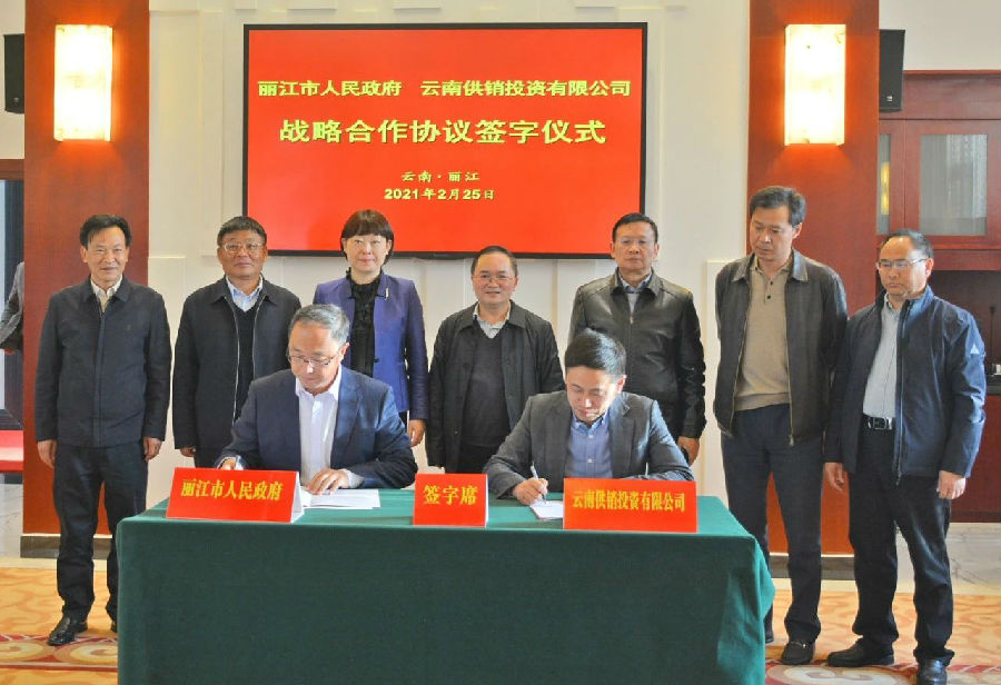 市政府与云南供销投资有限公司签订战略合作协议